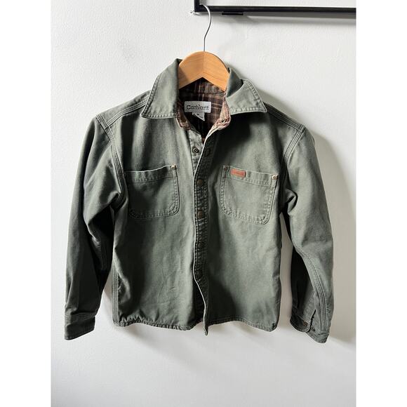 Carhartt lined duck cloth jacket boys size M - Picture 1 of 4